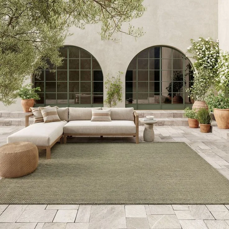 Nourison Tulum 8' x 10' Olive Indoor_Outdoor Rug