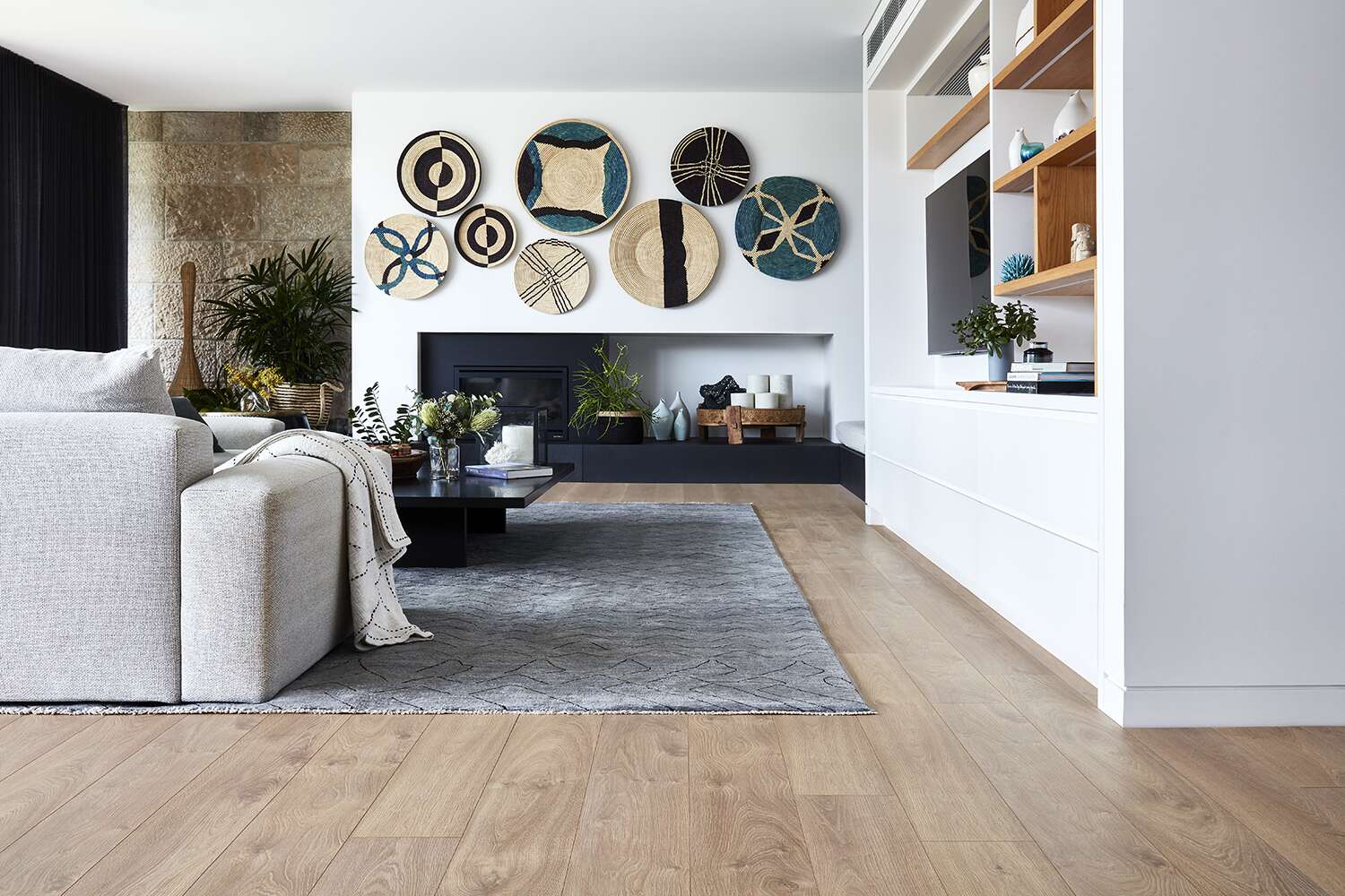 Laminate flooring in a Sydney lounge room