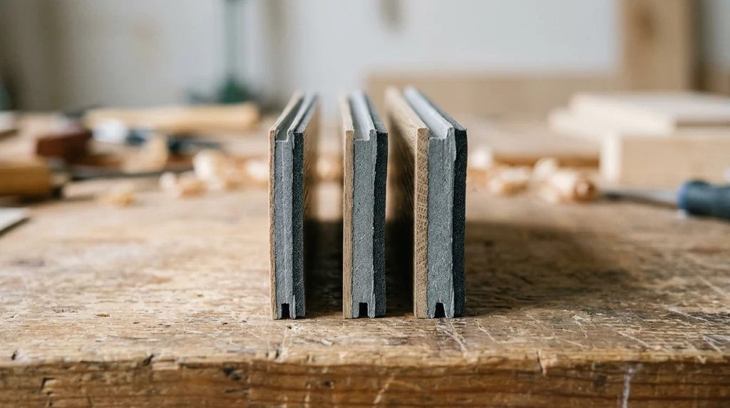 Hybrid planks compared by wear layer thickness for a rental property floor