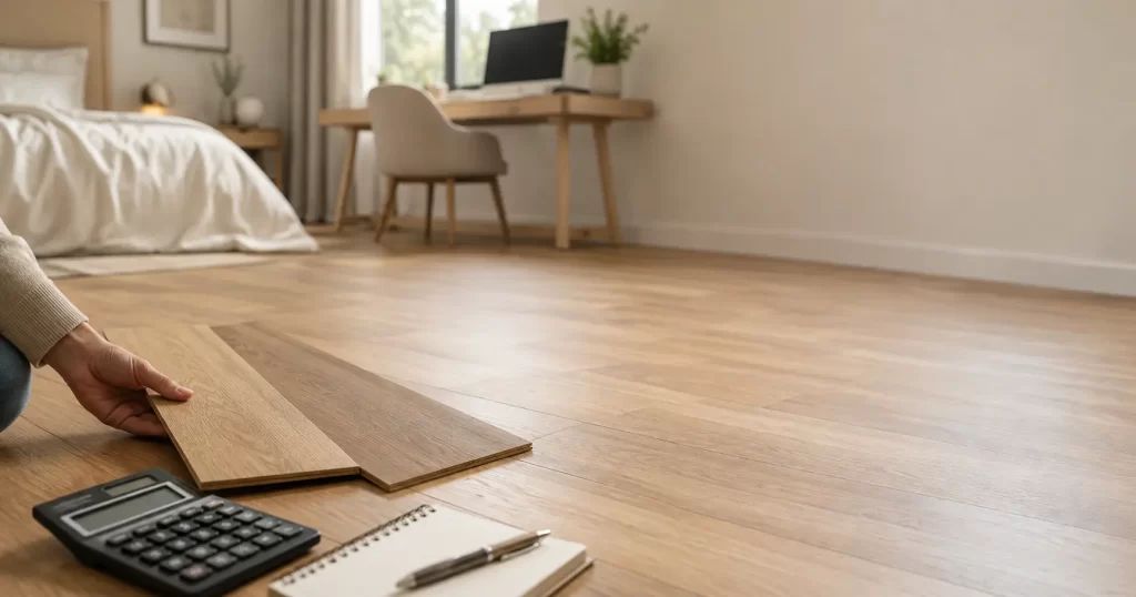 Laminate flooring cost guide in Sydney showing modern timber-look laminate in a bright home interior