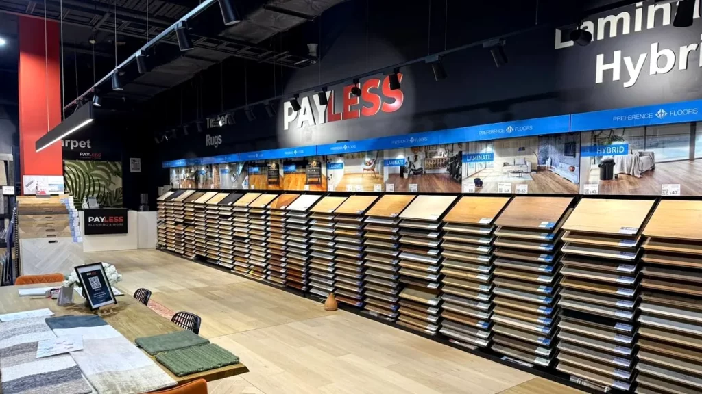 Payless Flooring showroom display in Belrose Sydney