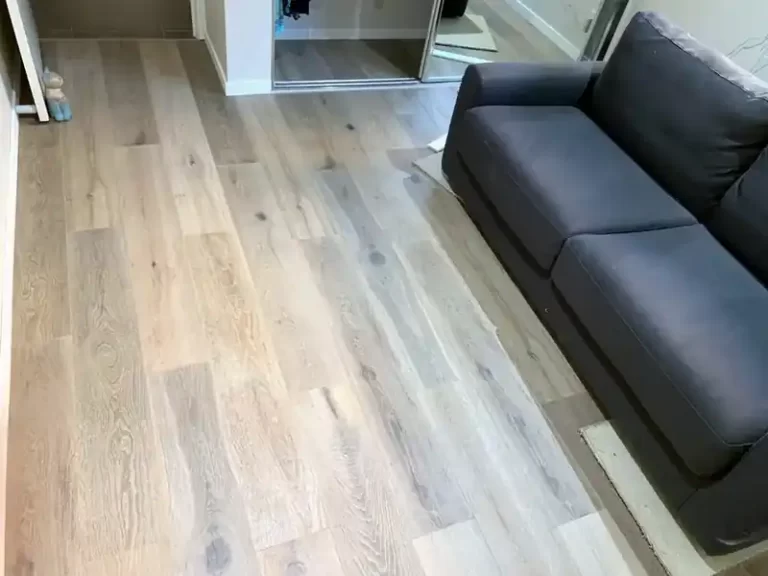 Timber-look plank flooring in a Sydney living room