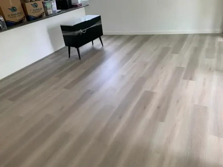 Timber-look plank flooring in a Sydney lounge room