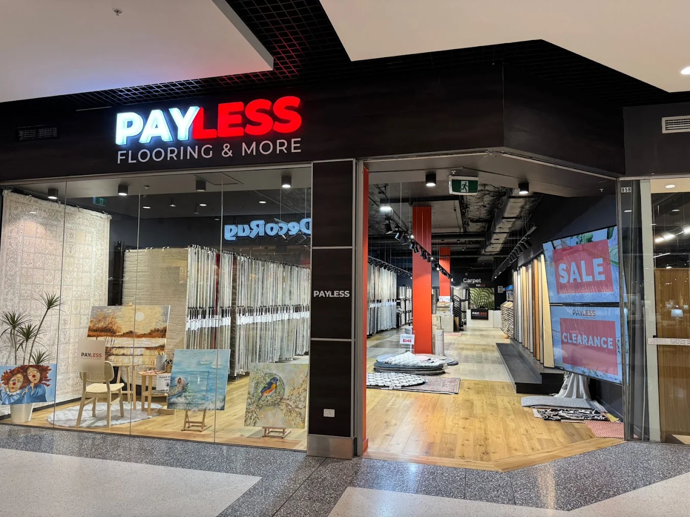 Payless Flooring and More Castle Hill showroom entrance, Shop 85B, Hills Super Centre